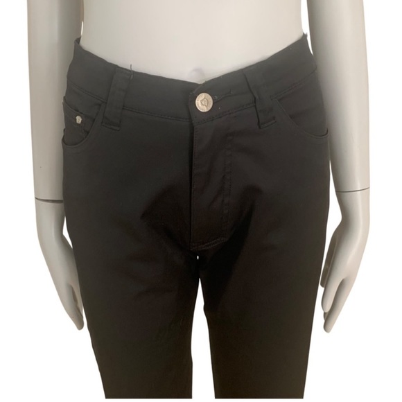 VERSACE Jeans Couture Vintage High Rise Shimmer Black Jeans - Picture 2 of 16